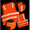 ANSI 107-2010 Class 2 Neon Orange Mesh Break-Away Safety Vest